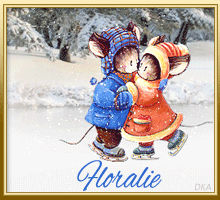 696 - Patin à glace - hiver, neige
