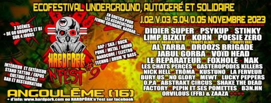 Hardpörk 'n' Fest 9, un écofestival solidaire - Angoulême (Charente)