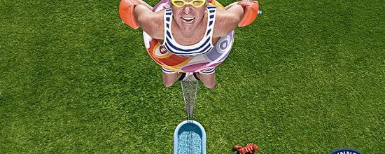 Darren Taylor : Le plus haut plongeon dans une flaque (shallow dive)