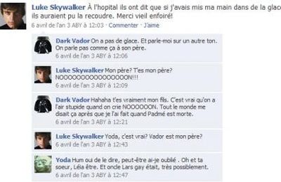 Le profil Facebook de Dark Vador