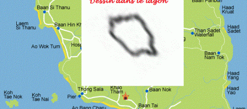 Est-ce KO PHA NGAN sur la carte N°4 dans le Lagon ? (Albert Fagioli)