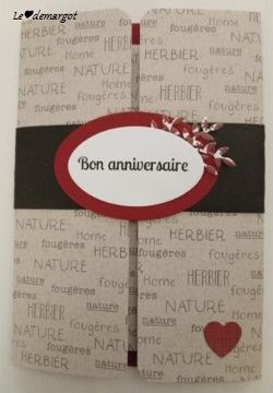 Carte anniversaire de mars