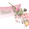 Signature animee tulipe rose