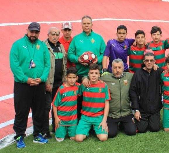 MCA U14 avec Khatir Halimi entraineur des Gardiens et Sebbar Rachid entraîneur 