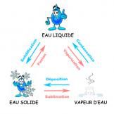 LES DIFFERENTS ETATS DE L'EAU