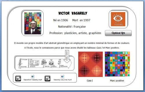 Carte d'identité Vasarely