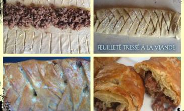 TRESSE FEUILLETÉE À LA VIANDE