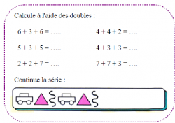 carnet de recherche math CP - calculs