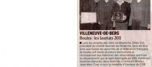 RECOMPENSE BOULISTE
