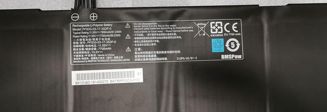 Batteria per Clevo Notebook - PFIDG-03-17-3S2P-0 (7900mAh 91.24Wh) batteria di ricambio