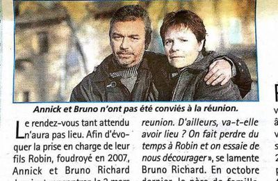 SOINS POUR ROBIN  - ARTICLE REPUBLICAIN 91 PARU le 5 MARS 2015