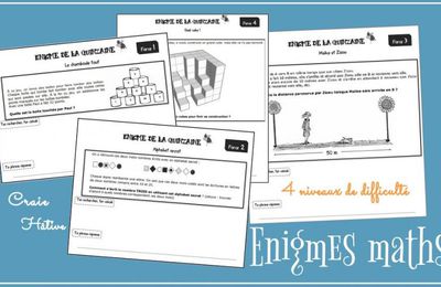 Les énigmes pour placer les élèves en situation de recherche