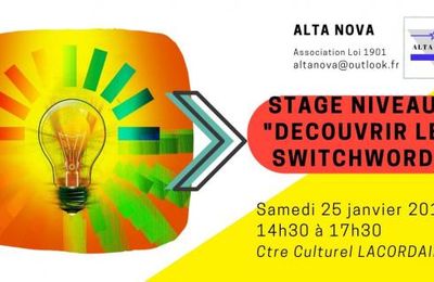 Stage 25/01/2020 = "Découvrir les Switchwords !"
