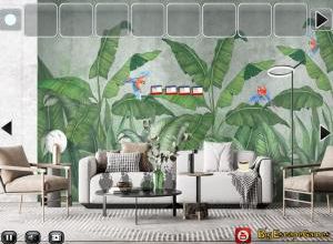Big Leaf wallpaper house escape soluce