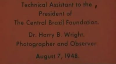 Expedition to rainforests of Brazil. 1948.