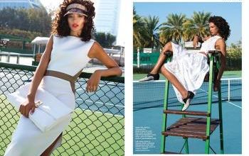 mode fashion tennis court