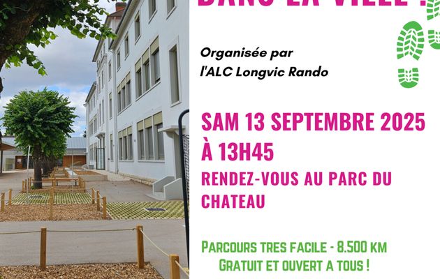 "21 ème Rando dans la Ville" - Samedi 13 septembre 2025