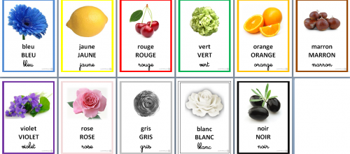 Imagier: les couleurs