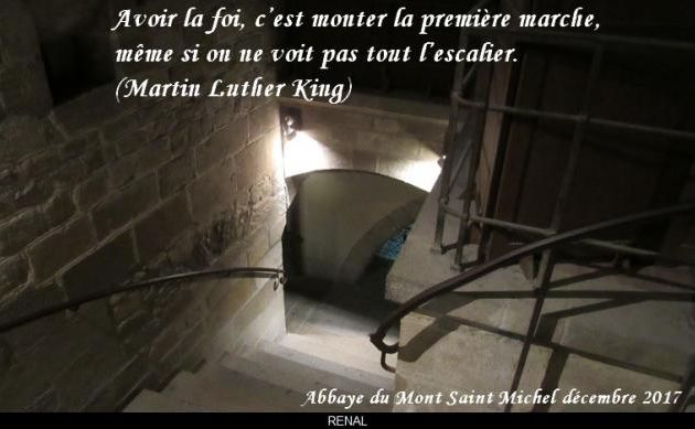 Avoir la foi.