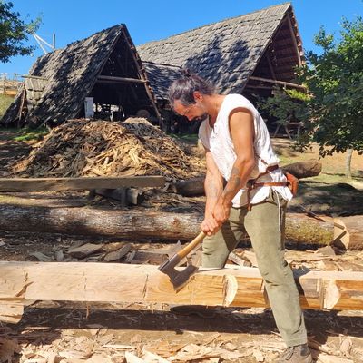 Guédelon,  les oeuvriers