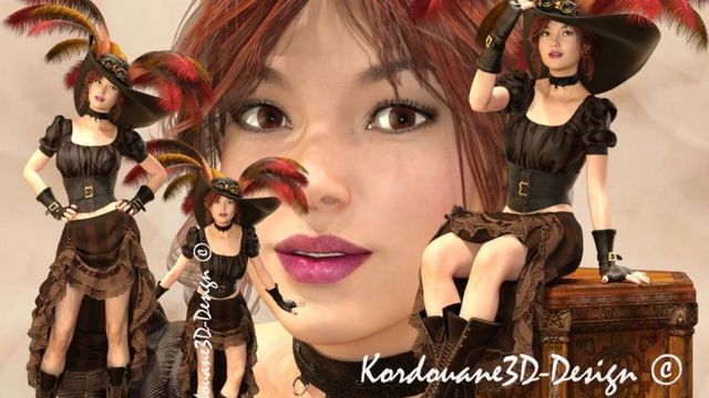 Carlita (tube femme steampunk-png)