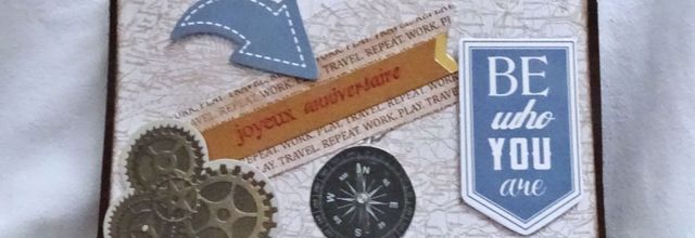 Carte anniversaire masculine pour grand voyageur .