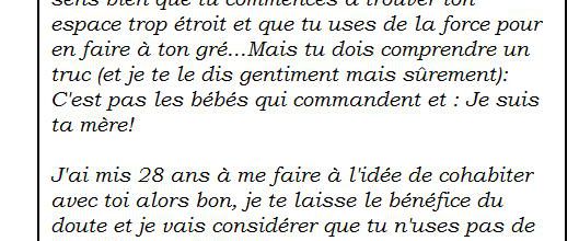 J'ai 2/3 trucs à te dire (oui à toi bébé!)