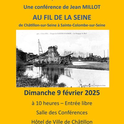 Au fil de la Seine, à Sainte-Colombe- sur-Seine, une conférence de Jean Millot