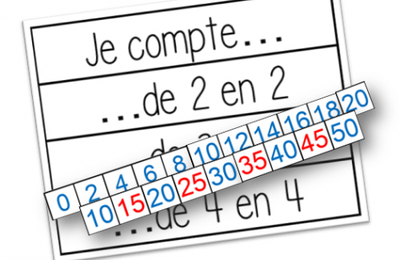 Affichage - Suites de 2 en 2, 3 en 3...