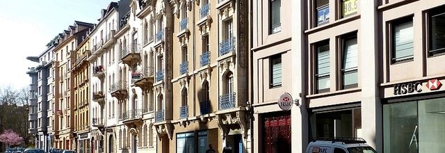 Metz / L'immeuble du n° 3 de la rue Pasteur...