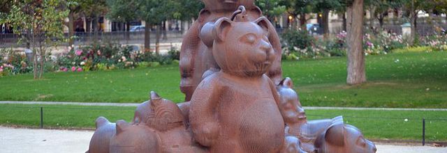 Jardin des Tuileries : FIAC 2017 : "Famille Ursini" de Erik Dietman (1999)
