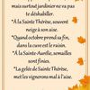 Dictons et Fête Thérèse d'Avila + grille prénom !