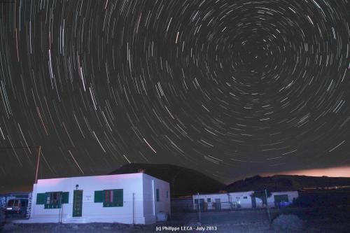 Juillet 2013: filé d'étoiles sur la Finca de la Francesa, Ile de Lanzarote