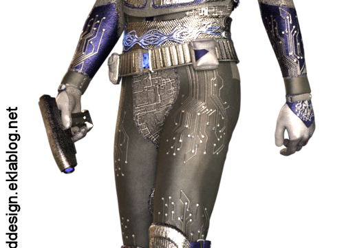 Tube d'homme du cosmos (render-image)