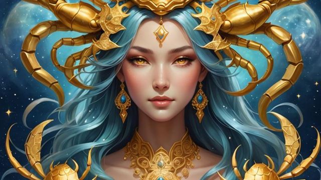 Femme signe du zodiaque cancer IA