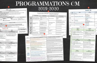 Programmation CM - 2019-2020
