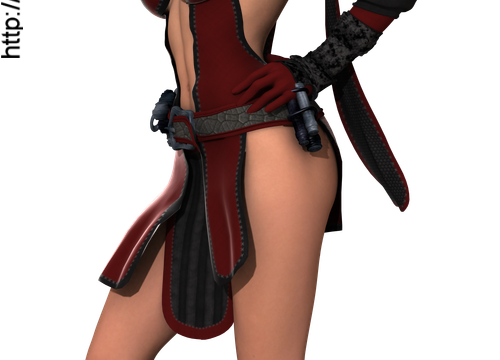 Tube geisha moderne (render-image)