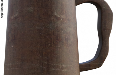 Chope en bois médiévale (tube, render, poser)