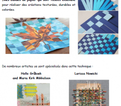Une technique artistique - le WEAVING PAPER