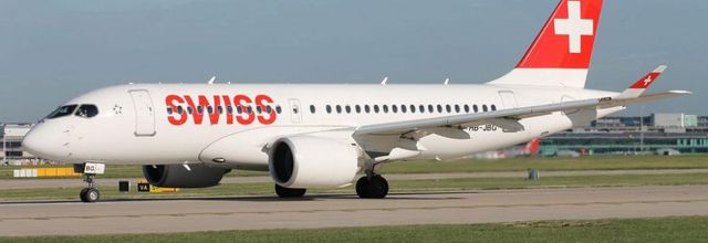 Swiss a été la première compagnie aérienne au monde à exploiter l'Airbus A220