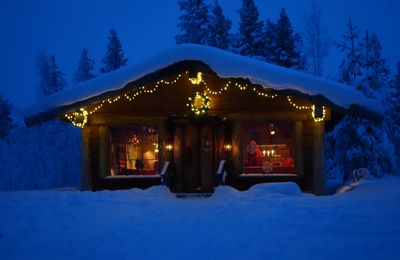 Voyage en Laponie au pays des lutins et du Père Noël : la maison du Père Noël