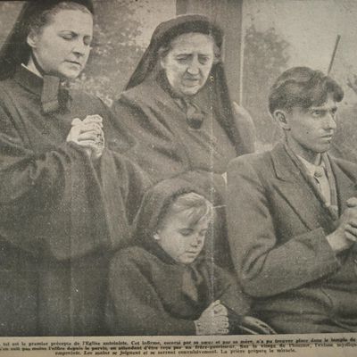 Consécration du Temple de Cherbourg en 1952 (Archives du Temple de Retinne)