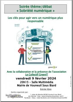 La conférence sur le numérique responsable reportée