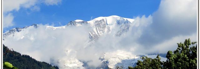 LE MONT BLANC VUE DE SALLANCHES 2016