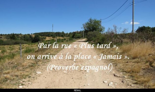 Par la rue ....