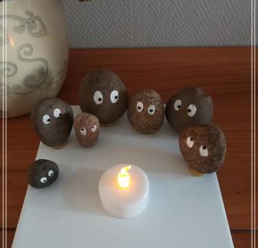 Tuto : Un bougeoir "En famille autour du feu"