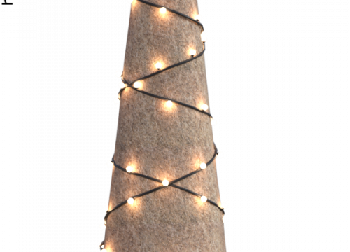 Tube de sapin de Noël moderne (render)