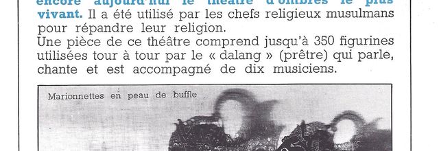 Le théâtre d'ombres à Java
