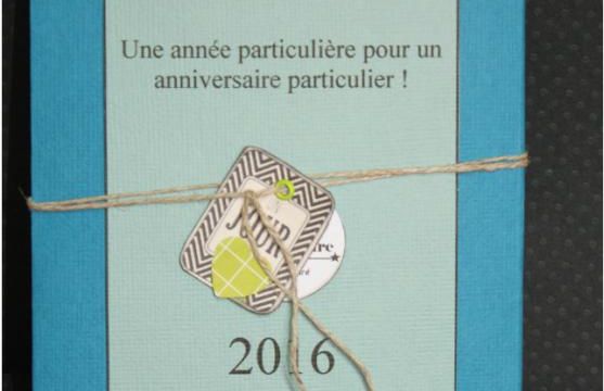 Scrap / Carte cadeau anniversaire particulier