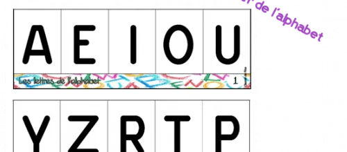 Boîtes à compter de l'alphabet